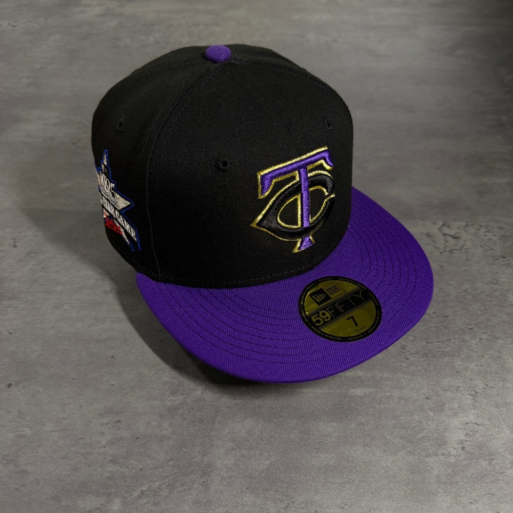 Hat Club Minnesota Twins New Era‎ Cap 7 Black Purple Vikings Crossover Pack